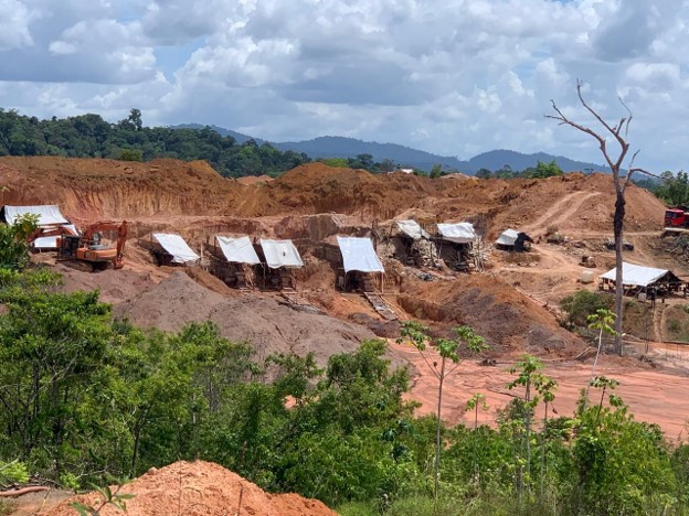 Wooden mining structure and equipment